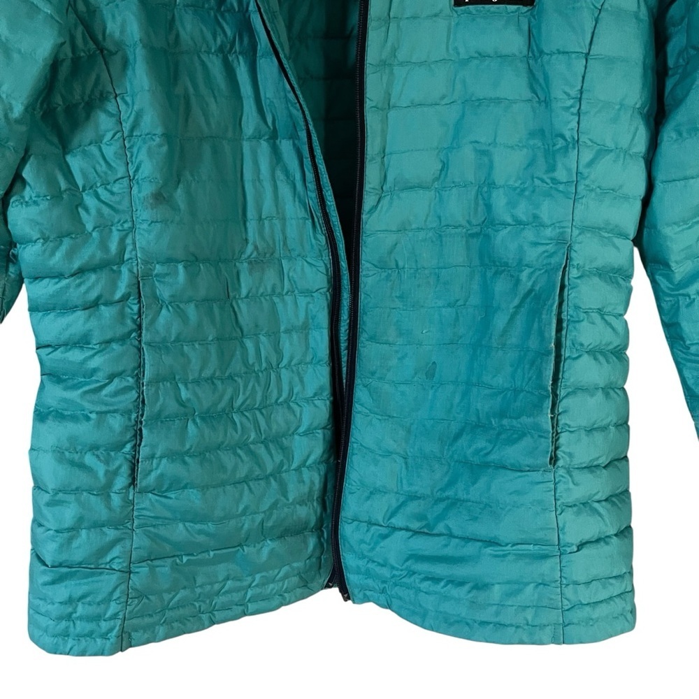 Patagonia Teal Puffer Jacket Lightweight Quilted Insulation Women Size S - Picture 5 of 7